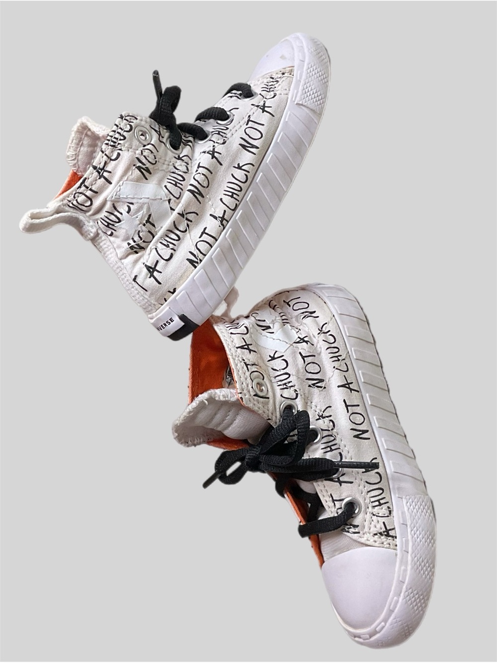 Converse Chuck 70 UNT1TL3D ‘NOT A CHUCK’ PRINT Sz 9 Infant/Toddler HiTop 173172C